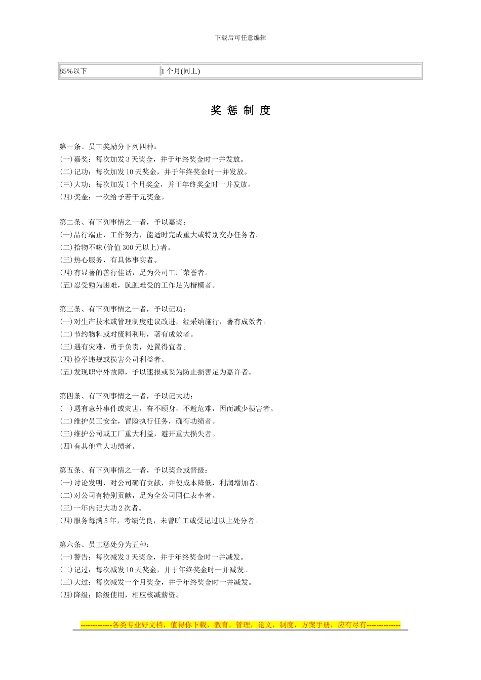 报酬制度案例-奖金管理制度_第3页