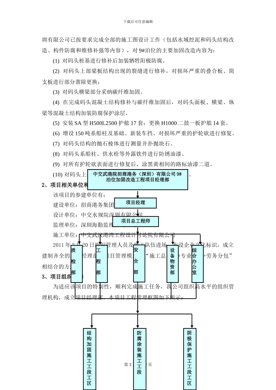 招商港务9#泊位加固施工项目策划书_第3页