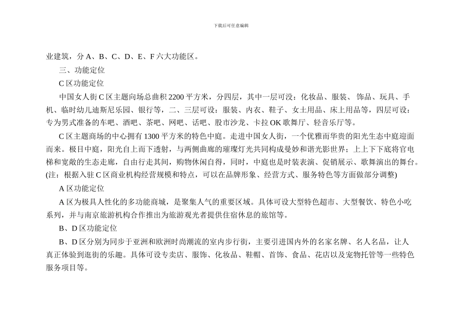 招商方案案例-南京女人街_第2页