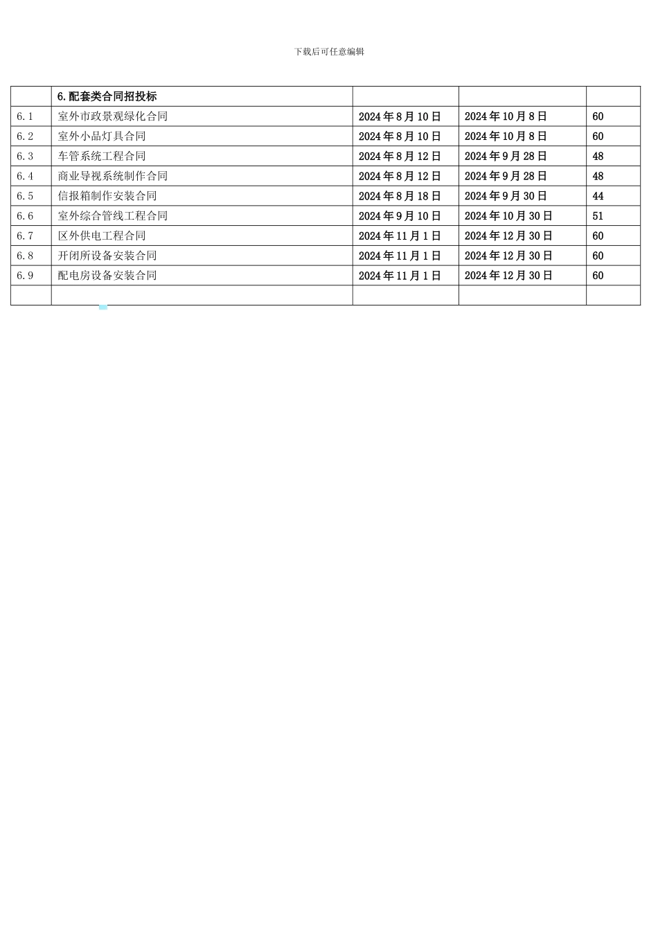 招投标合同计划表_第3页