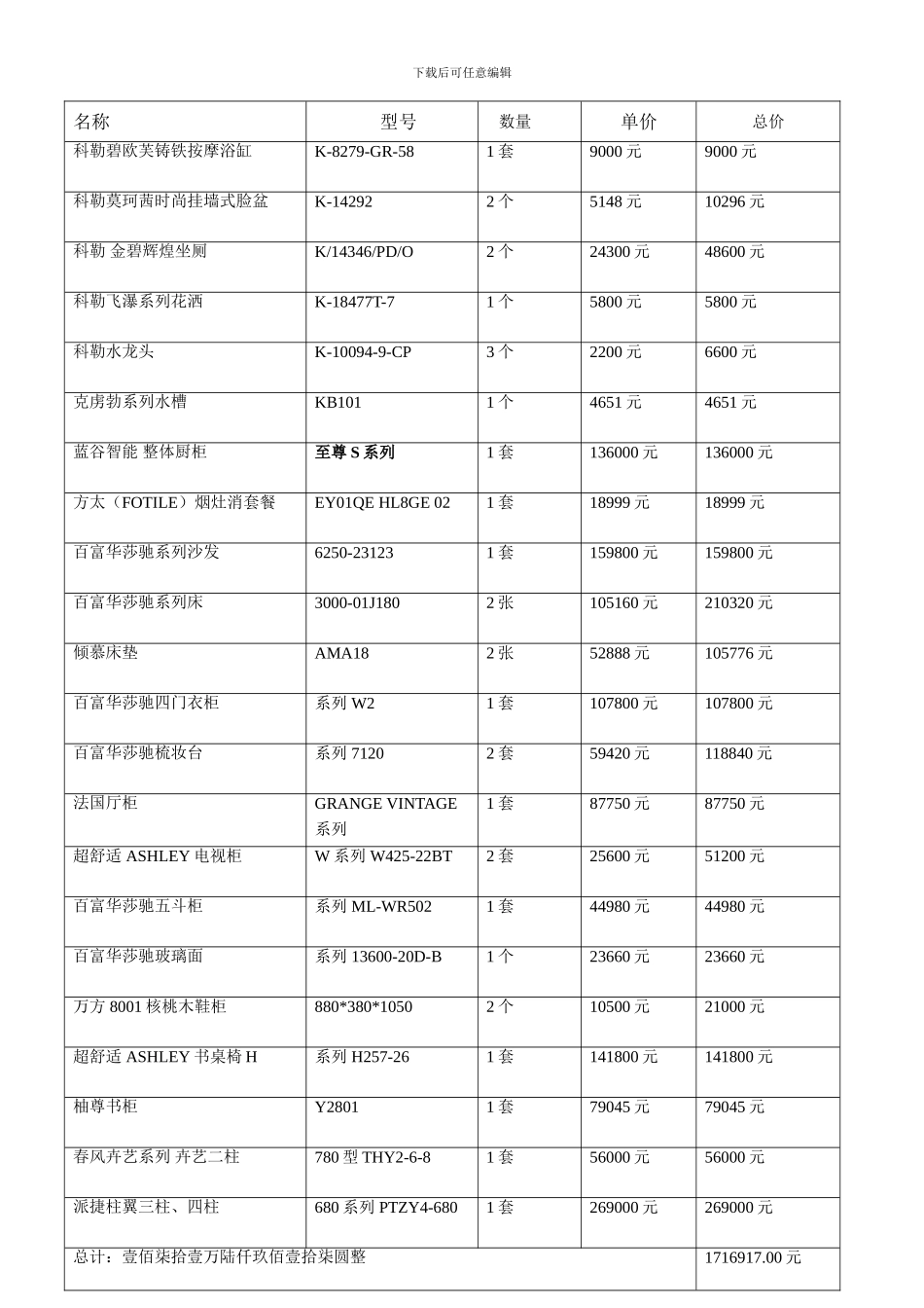 新家具家电购销合同21_第2页