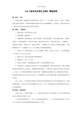 新资本管理协议填报说明汇总