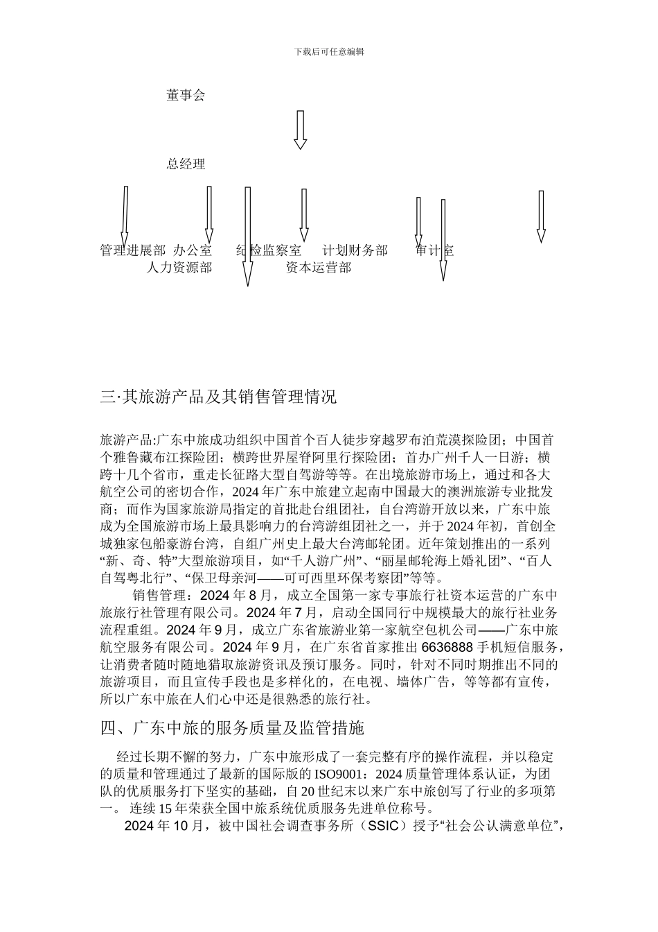 旅行社经营管理课程作业_第3页