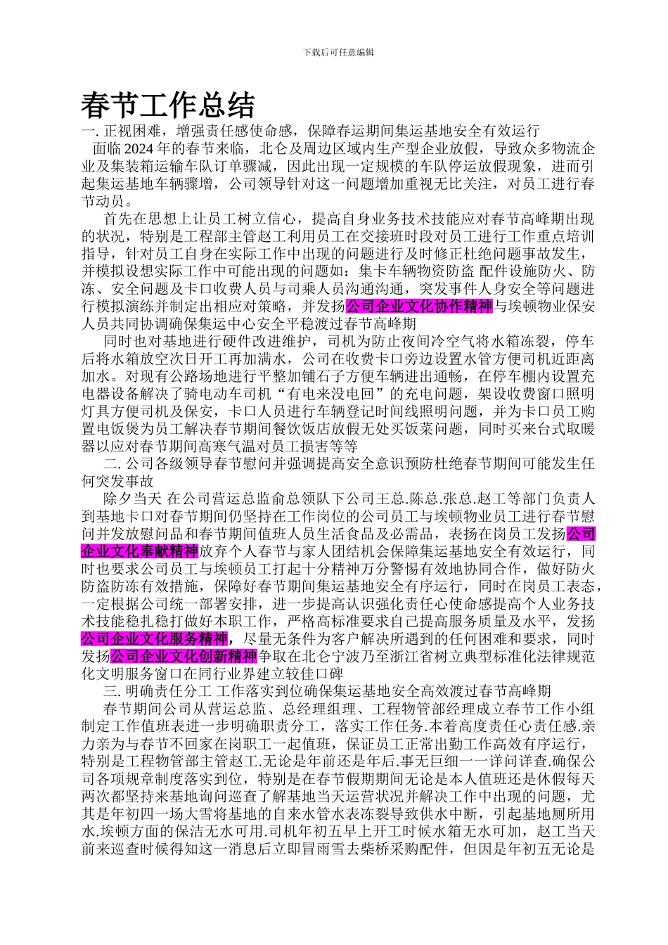春节工作总结_第1页