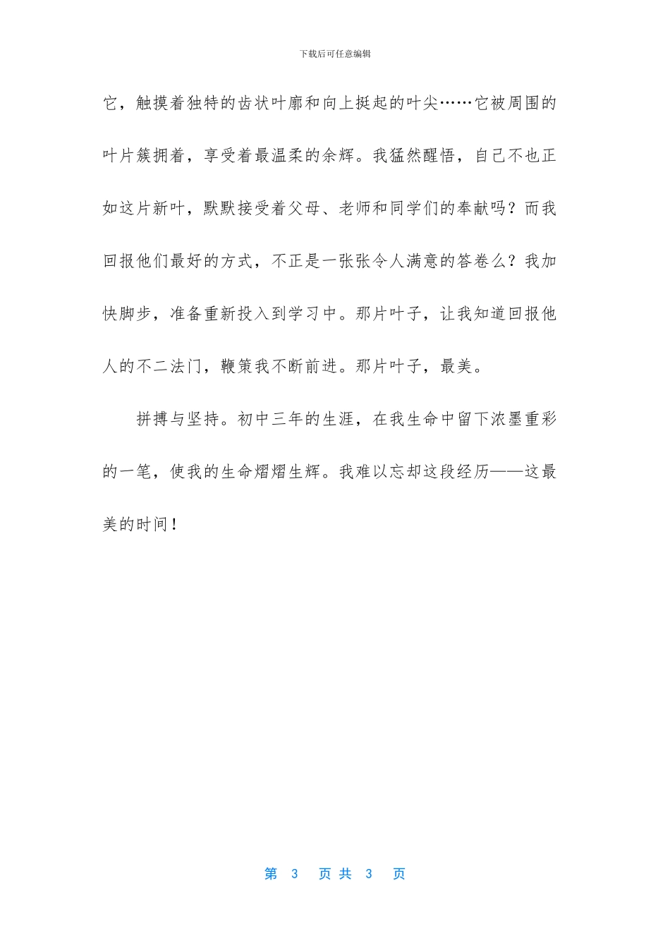 最美的时光作文500字初一_第3页