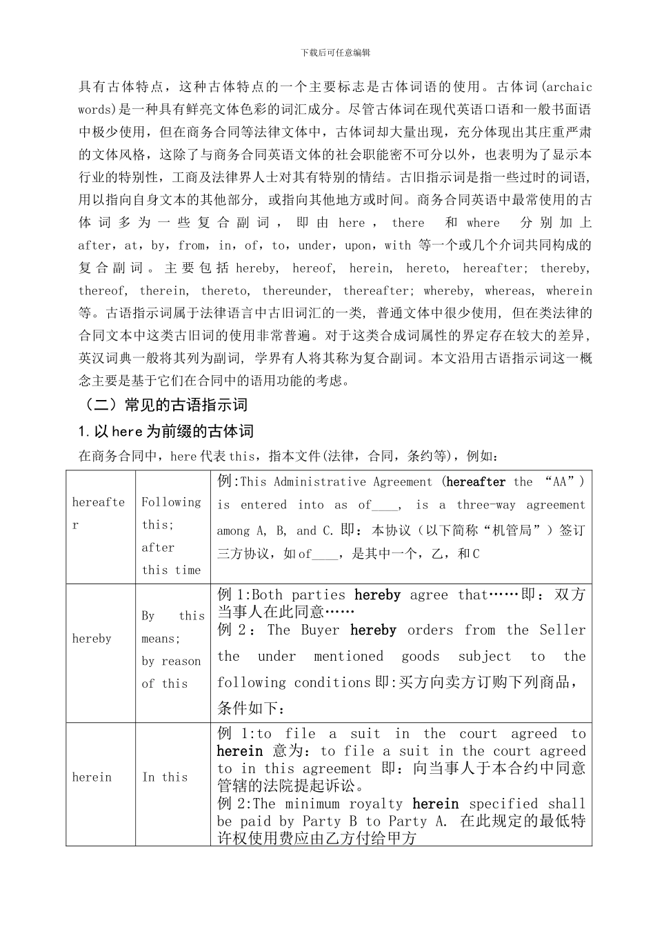 李慧-浅谈商务英语合同的翻译——以古体词的应用为例-20240204_第2页