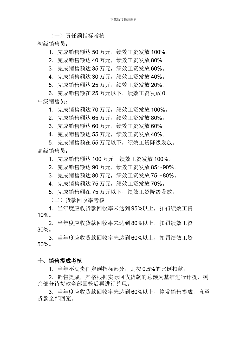 某公司销售人员薪酬制度_第3页