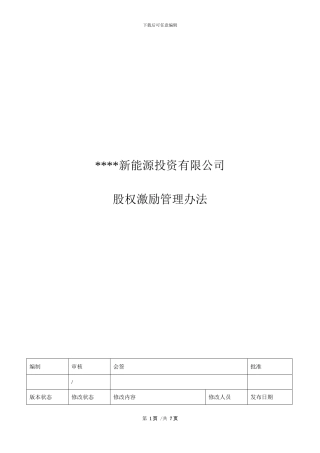 某公司股权激励管理办法