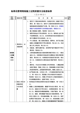 标准化管理现场施工质量安全检查标准-2024.