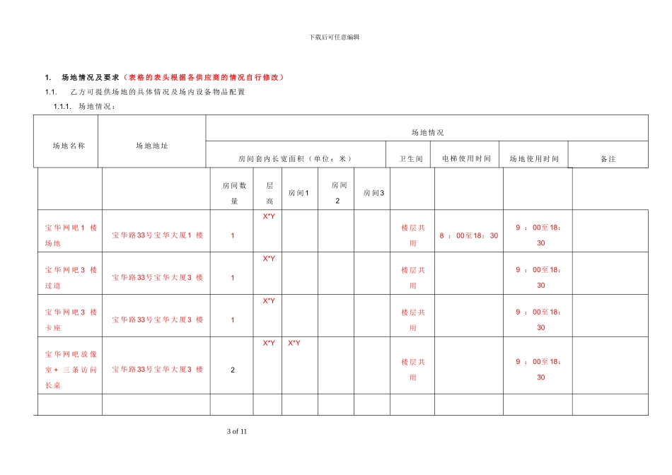 模版-场地使用合同-临租场地-广州宝华-FW-V-_第3页