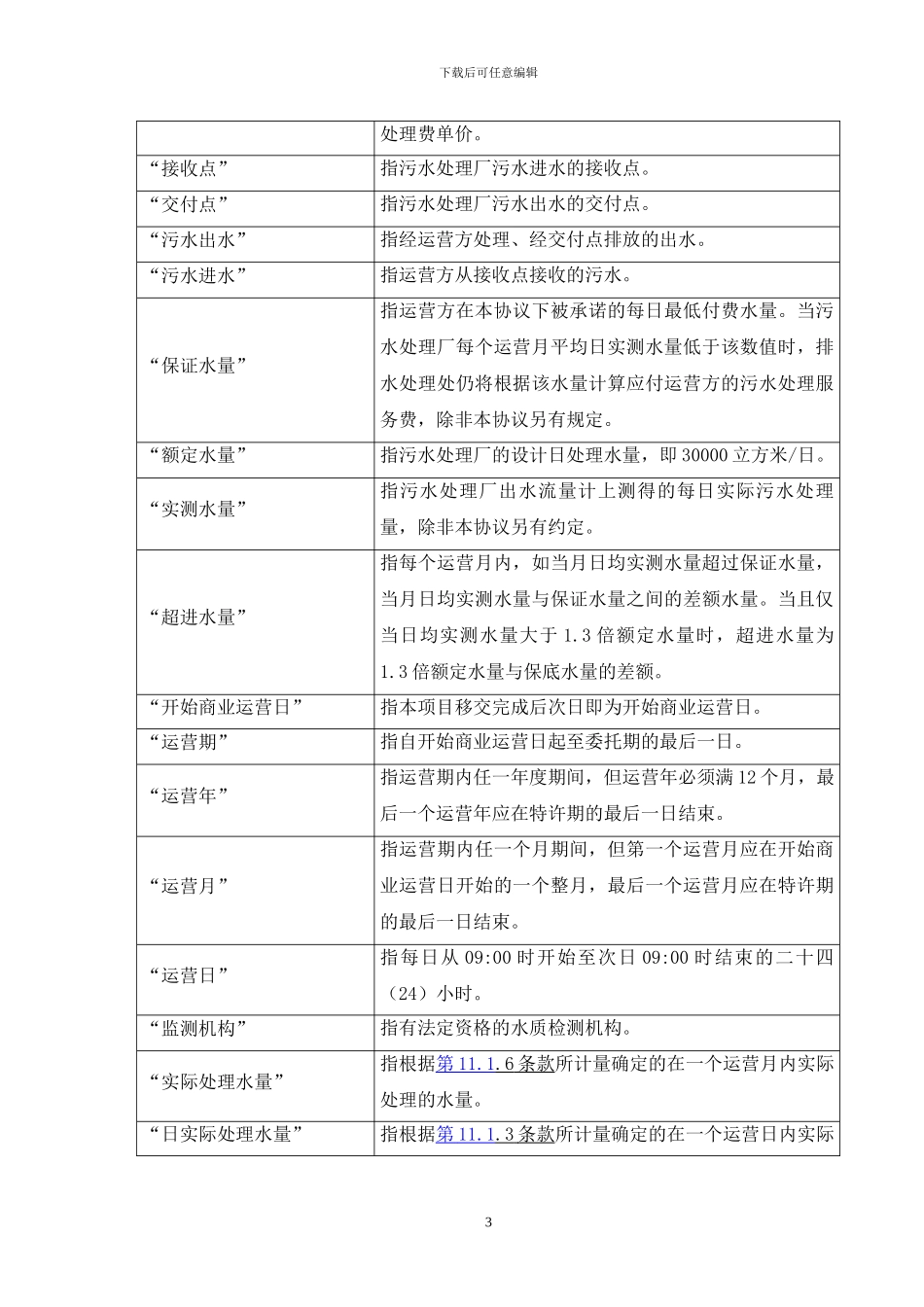 污水处理厂委托运营协议_第3页