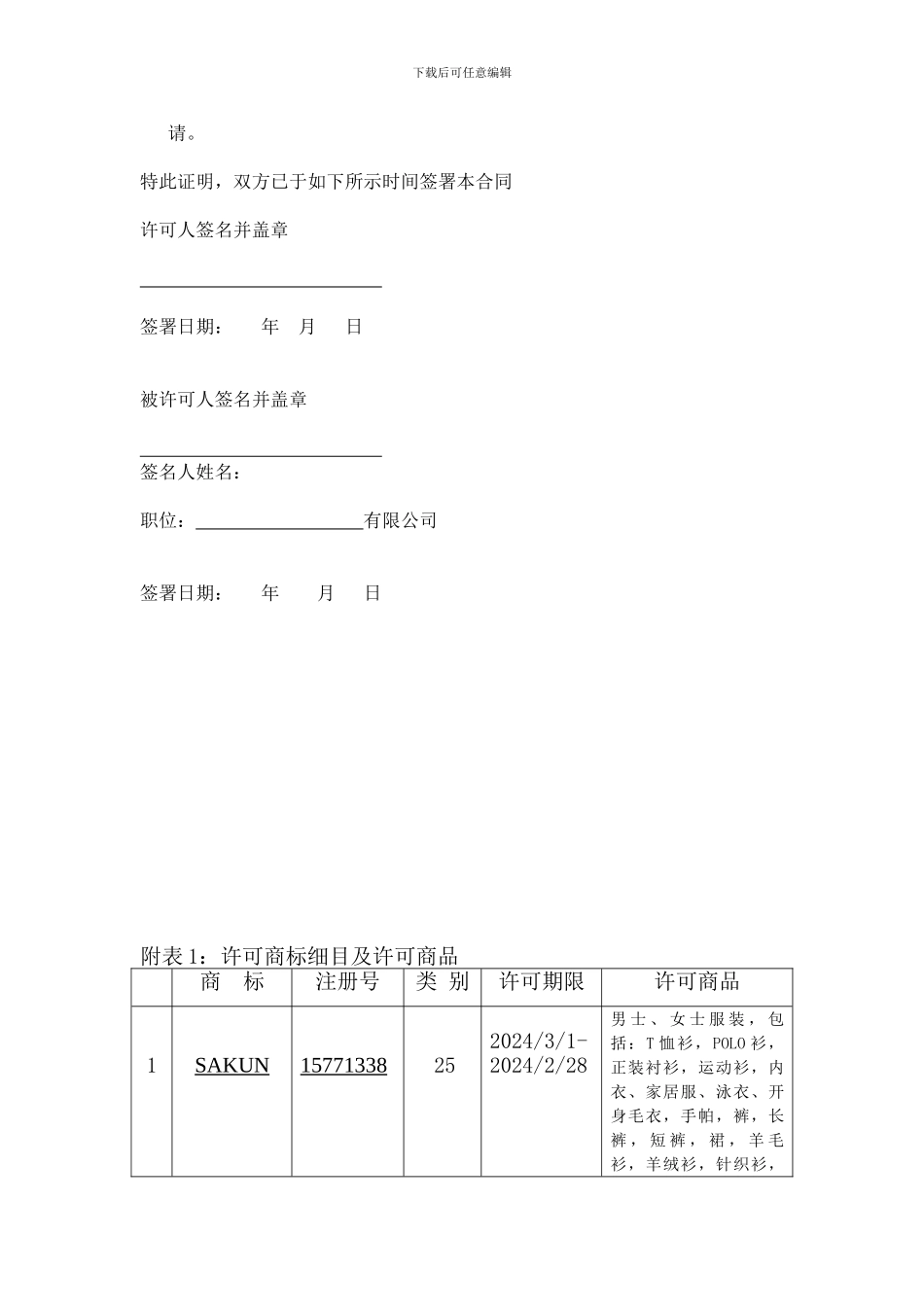 注册商标许可使用合同_第3页