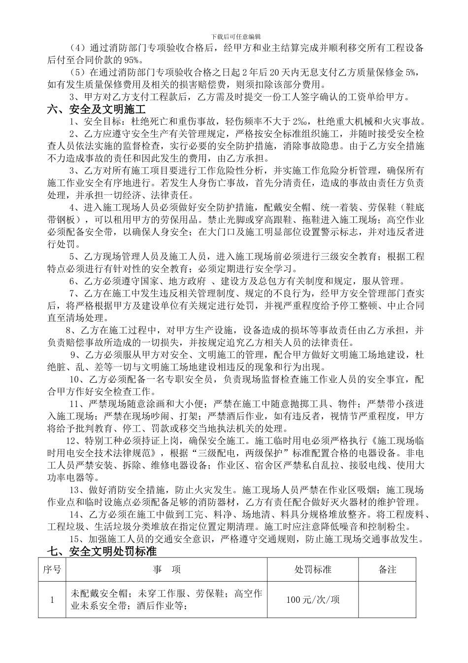 消防劳务分包合同_第2页