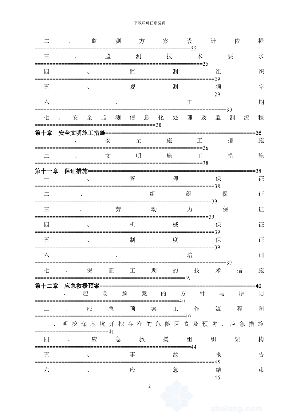 深基坑开挖专项施工方案_第2页