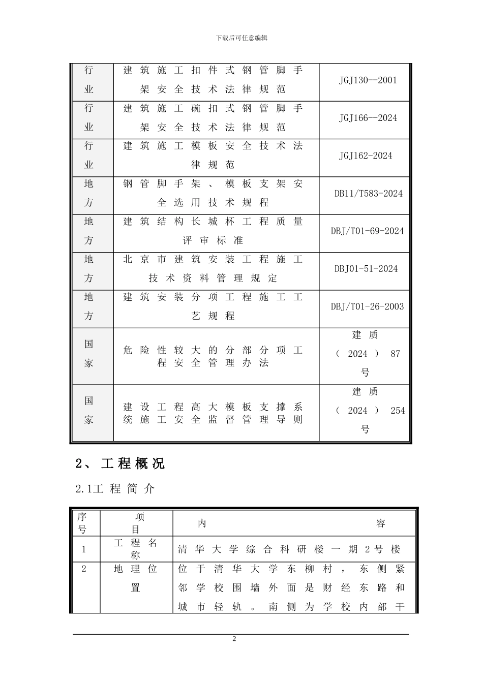 清华大学高大模板支撑体系施工方案_第3页