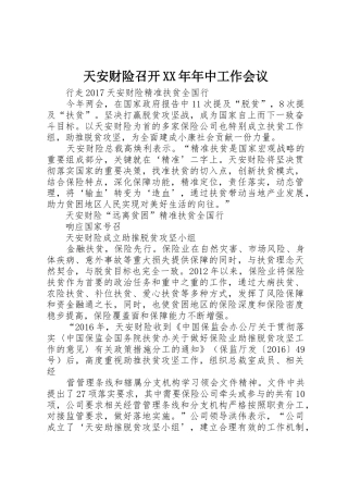 天安财险召开XX年年中工作会议_1