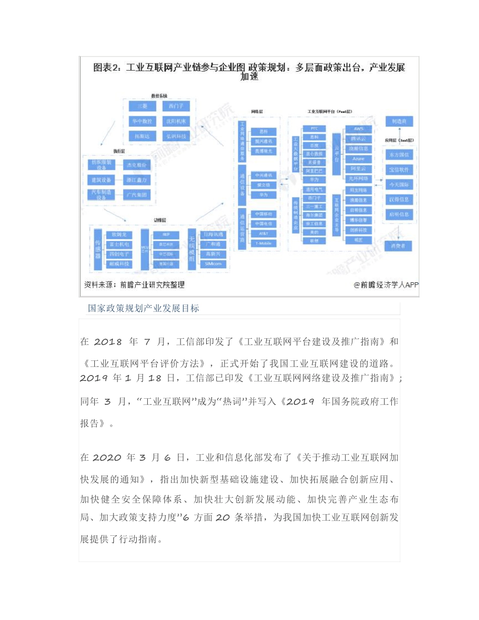 最全!2021年工业互联网产业链全景图_第3页