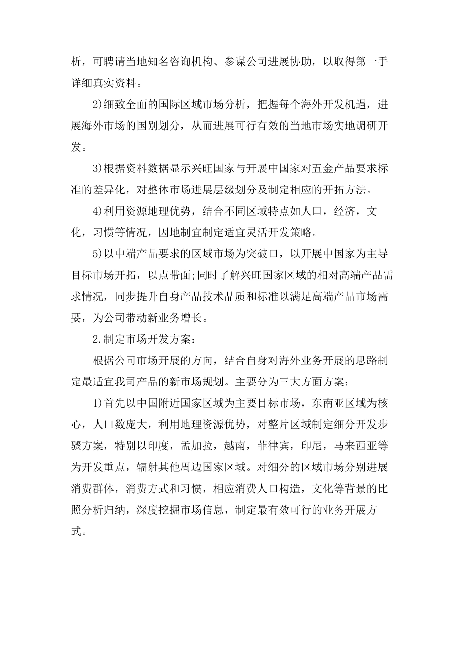海外市场拓展方案海外区域市场开拓方案_第3页