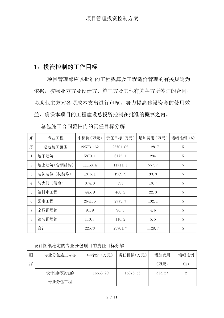 项目管理投资控制方案_第2页
