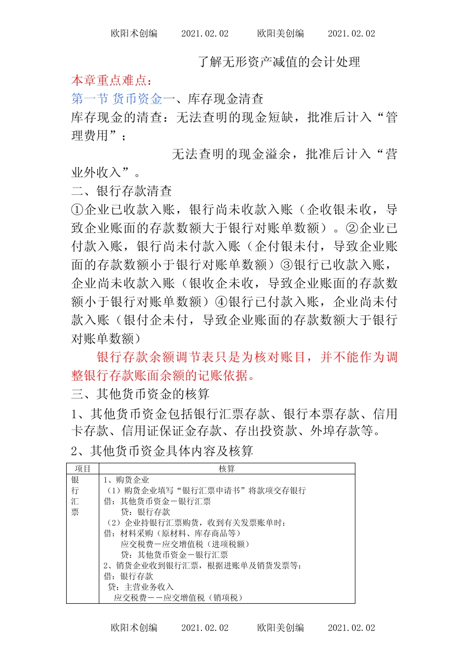 《初级会计实务》重点归纳(最新最全)-初级实务内容之欧阳术创编_ _第2页