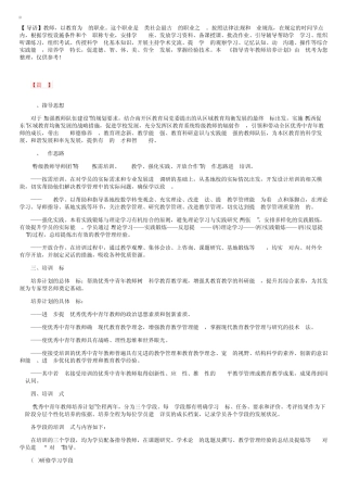 指导青年教师培养计划