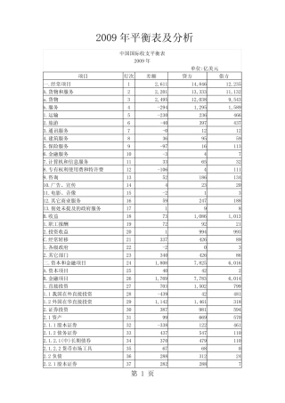 2019--2019年中国国际收支平衡表及分析13页word