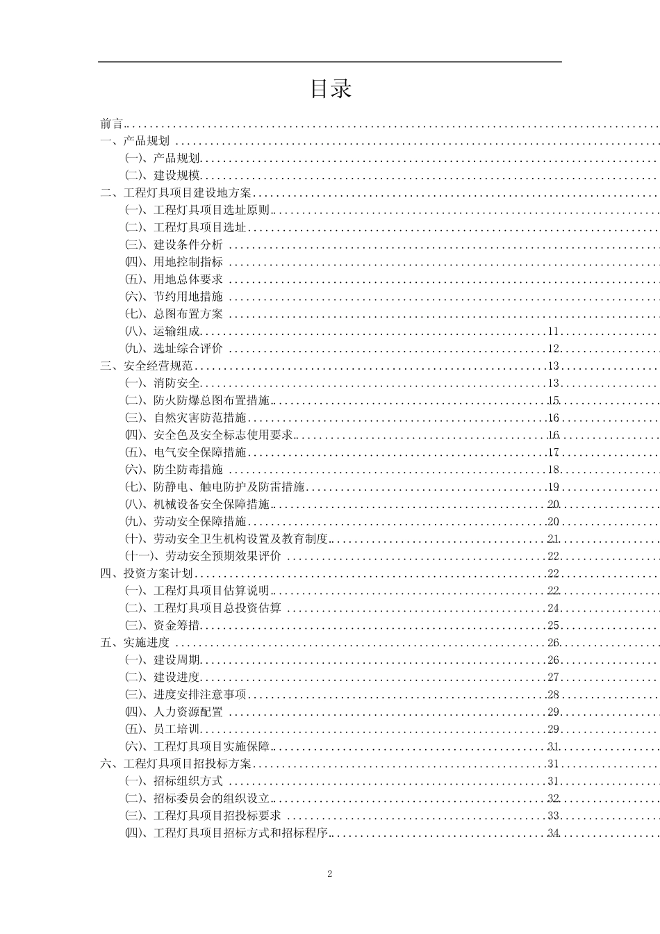 2023年工程灯具相关项目实施方案_第2页