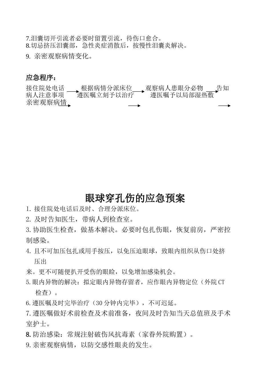 2025年眼科的急症的应急预案分析_第2页