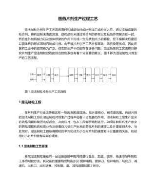 2025年医药片剂生产过程工艺