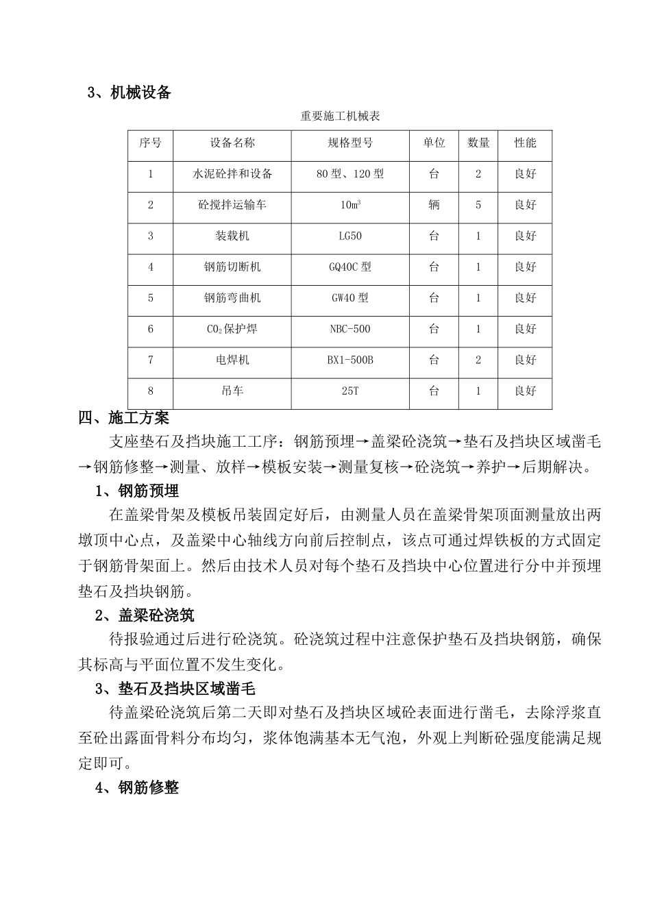 2025年支座垫石及挡块施工方案_第2页