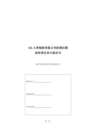 2025年离任审计报告模板