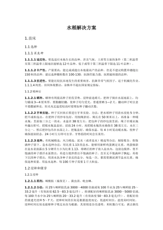 2025年水稻解决方案