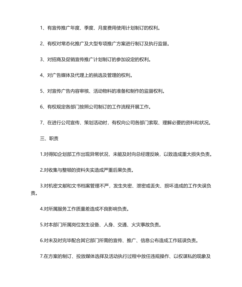 2025年企划部岗位职责XIN_第2页