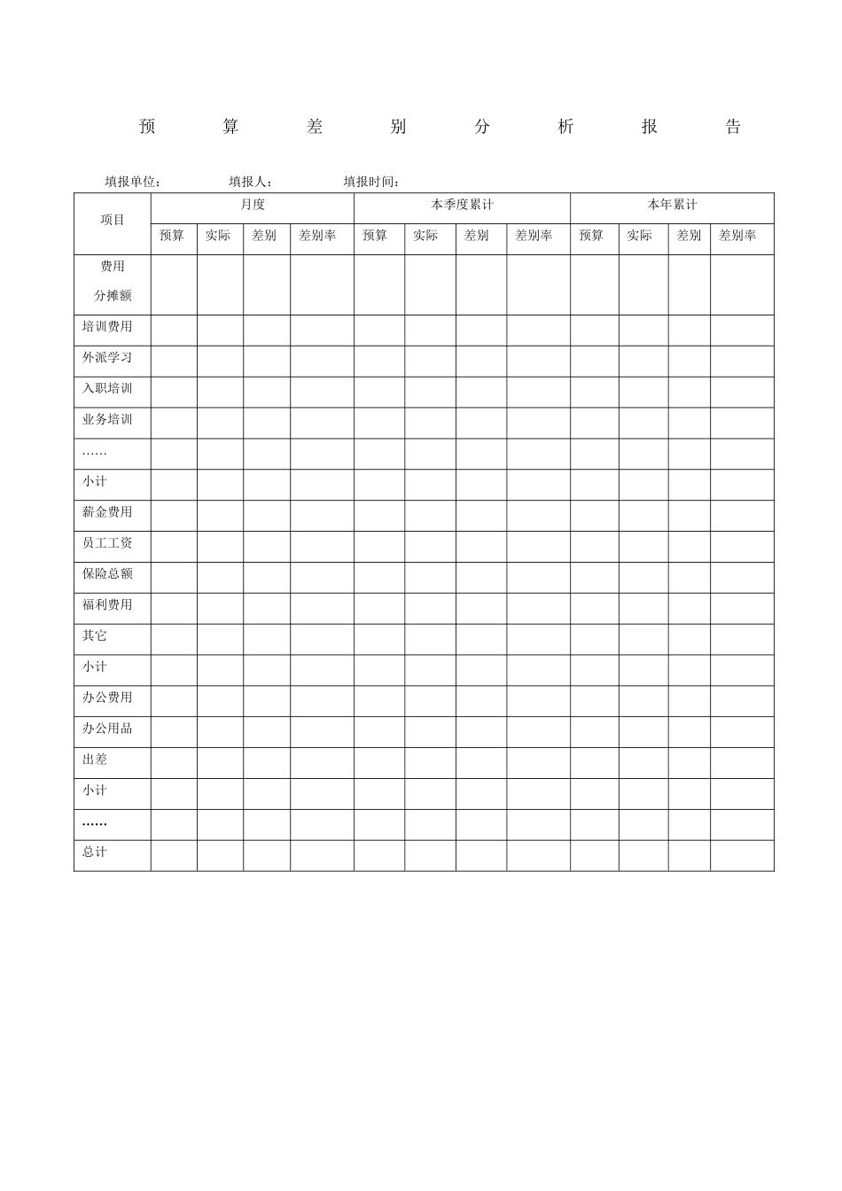 2025年预算差异分析报告_第2页