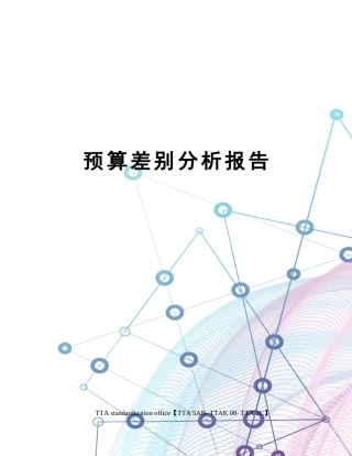 2025年预算差异分析报告