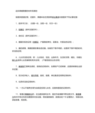 2025年起诉离婚起诉状