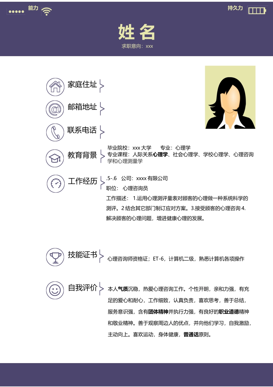 2025年个性化简历模板_第1页