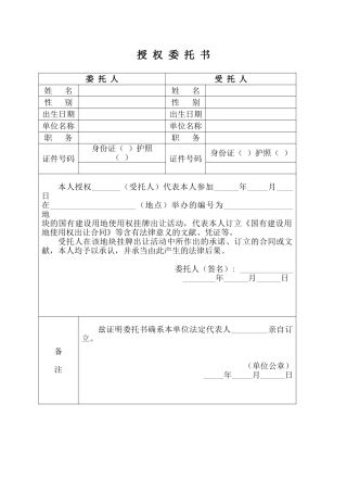 2025年授权委托书常用文本