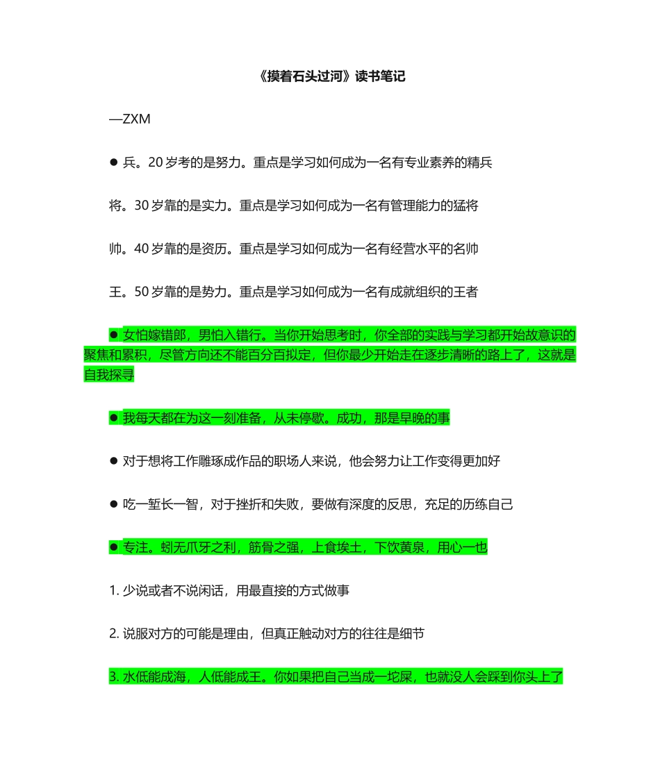 2025年摸着石头过河读书笔记_第1页