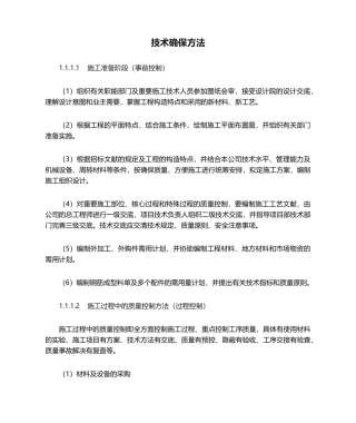 2025年技术保证措施