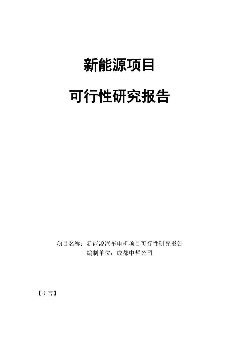 2025年新能源项目可行性研究报告_第1页