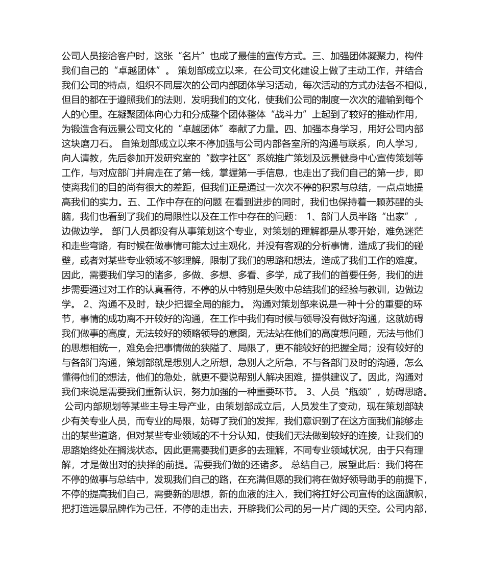 2025年策划部年终总结_第2页