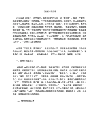 2025年镜鉴心得体会