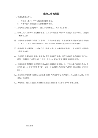 2025年维修工作流程图
