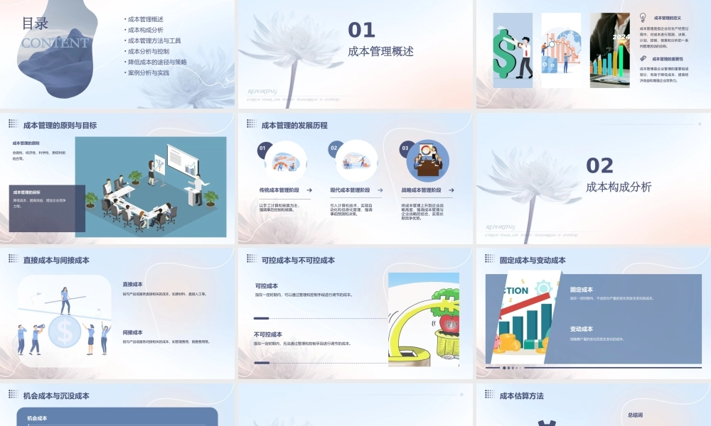 成本管理培训课件完整版