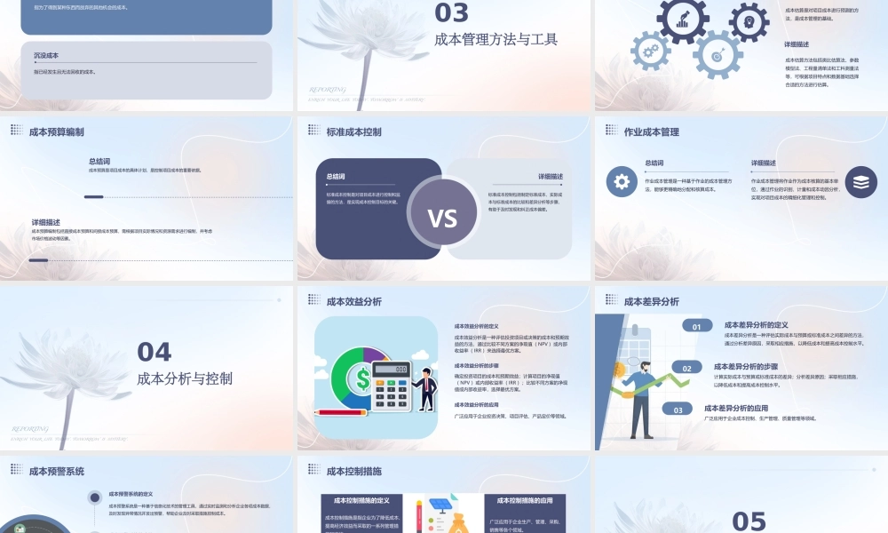 成本管理培训课件完整版