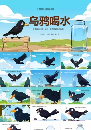 乌鸦喝水课件