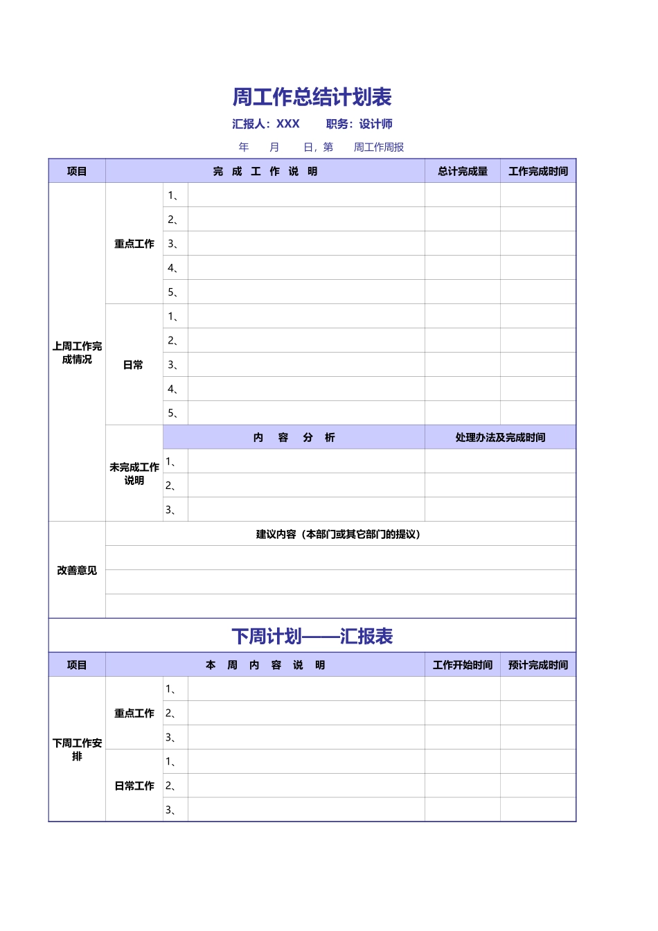 工作总结计划表_第3页