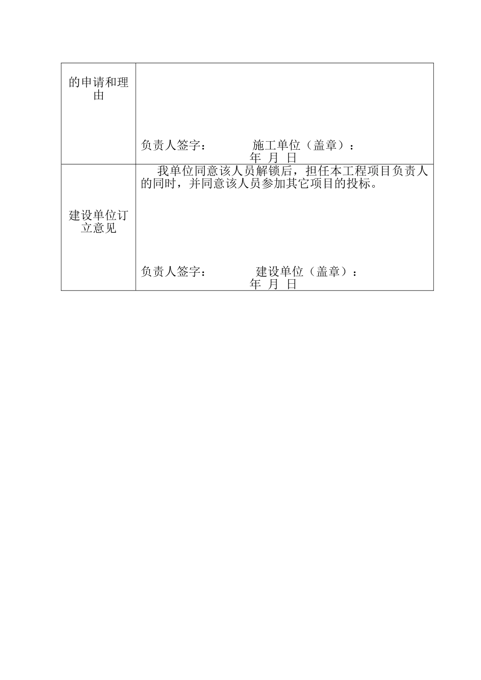 2025年建设工程施工现场人员解锁申请表_第2页
