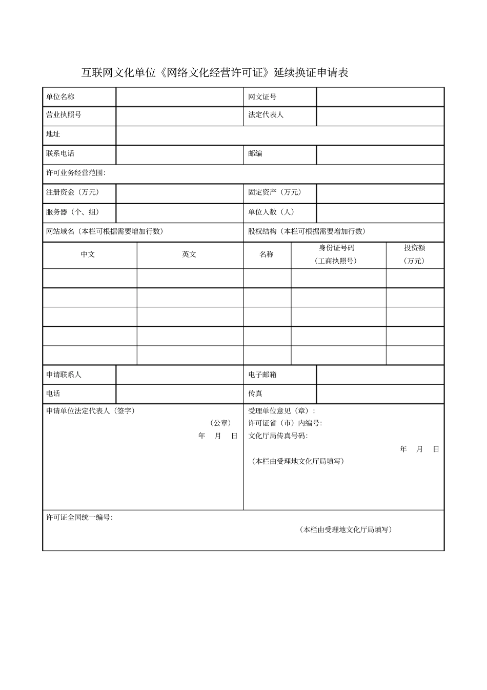 文化经营许可证申请表_第3页
